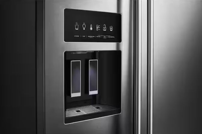 19.8 cu. ft. Side by Side Refrigerator in Stainless Steel with PrintShield Finish, Counter Depth