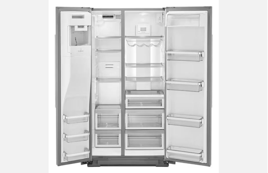19.8 cu. ft. Side by Side Refrigerator in Stainless Steel with PrintShield Finish, Counter Depth