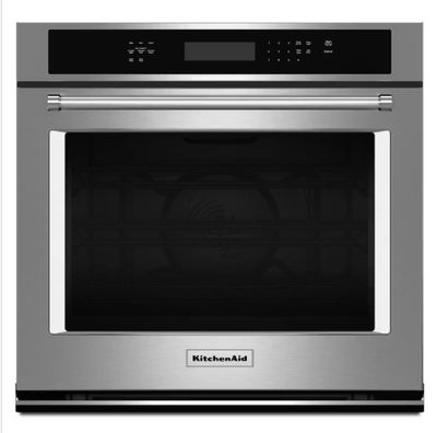 30 in. Single Electric Wall Oven Self-Cleaning with Convection in Stainless Steel