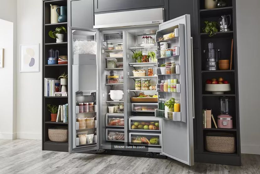 25.1 Cu. Ft. 42" Built-In Side-by-Side Refrigerator with Ice and Water Dispense