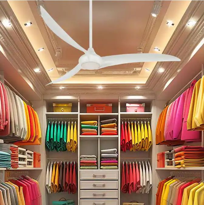 Light Wave 65 in. Integrated LED Indoor White Ceiling Fan with Light and Remote Control