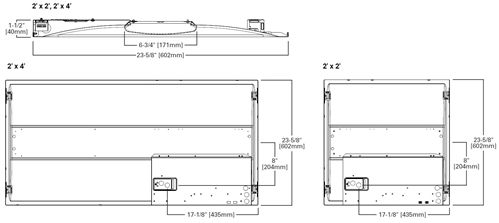 Metalux 2'X2' Achieve LED Troffer