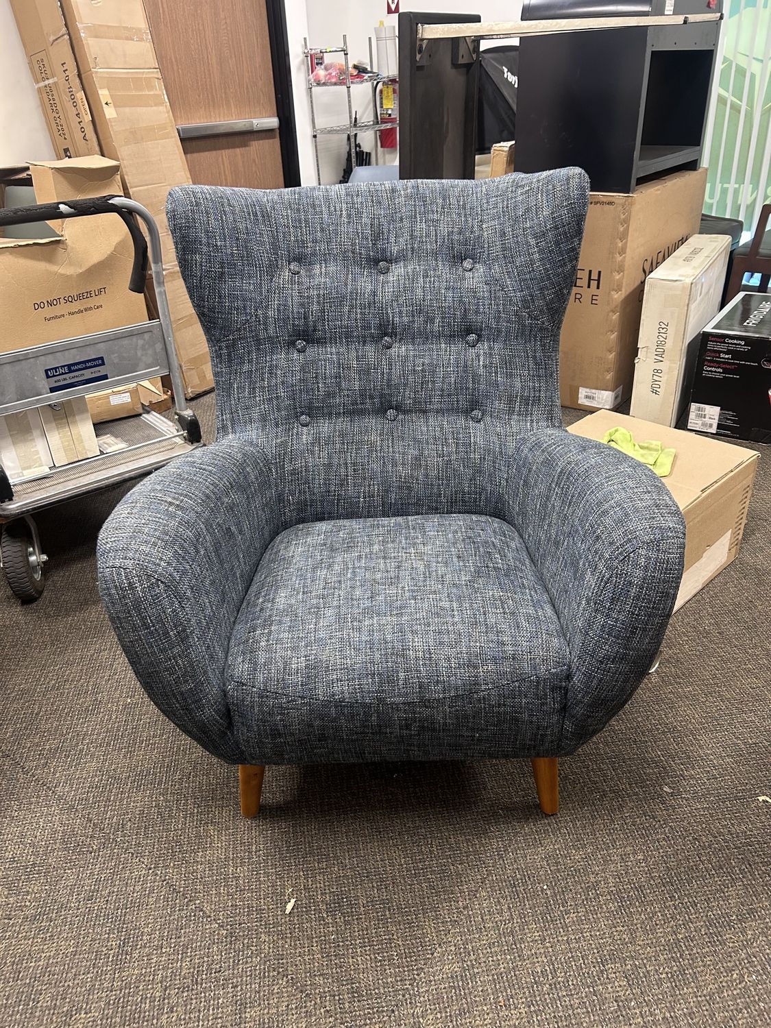 Mod 35" Lounge Chair - Blue Berry