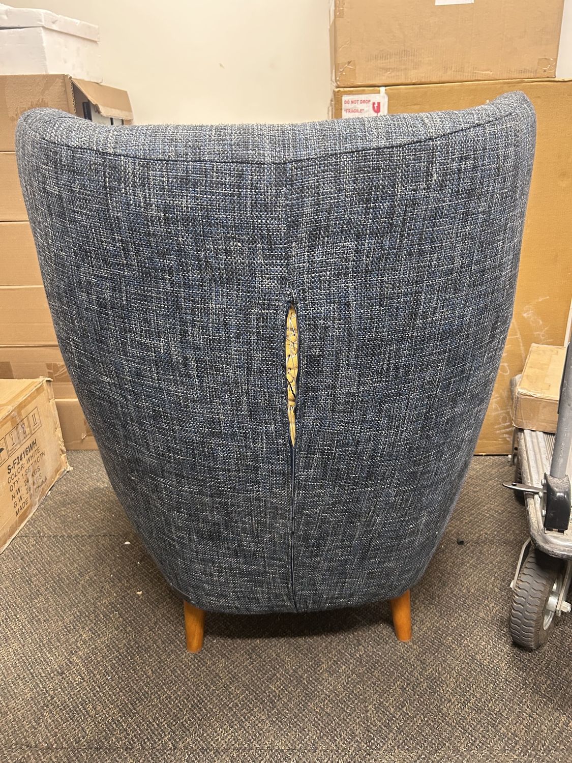 Mod 35" Lounge Chair - Blue Berry