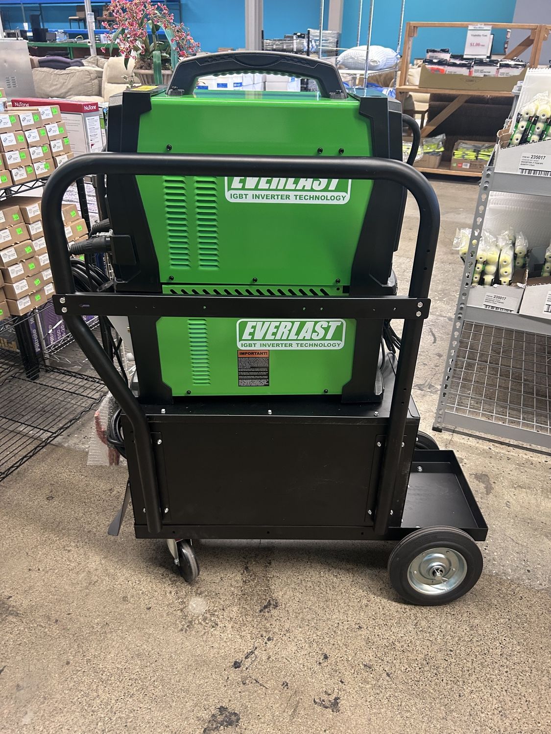 Everlast Typhoon 230 AC/DC TIG Cooler, Cart, Wireless Bundle