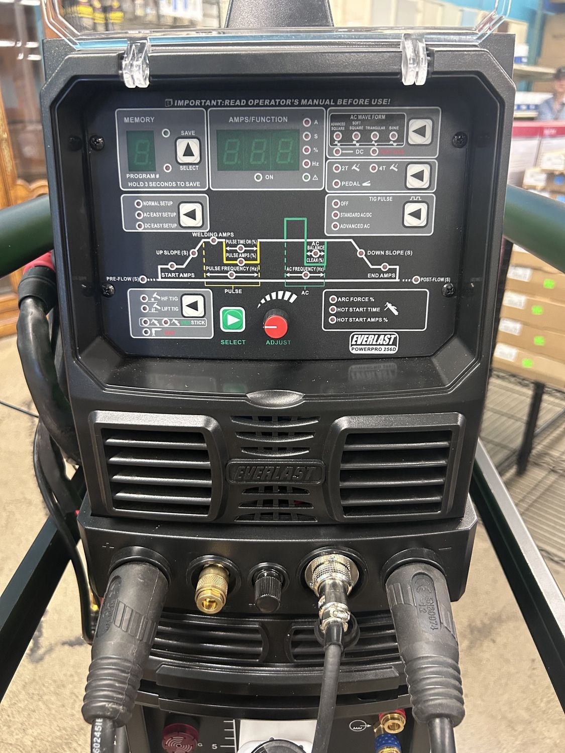 Everlast Typhoon 230 AC/DC TIG Cooler, Cart, Wireless Bundle