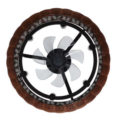 JONATHAN Y Cassidy Bohemian Metal/Rattan 23" Fandelier