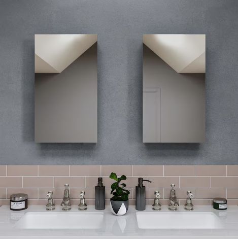 Croydex 15" x 25" Recessed Rectangle Medicine Cabinet