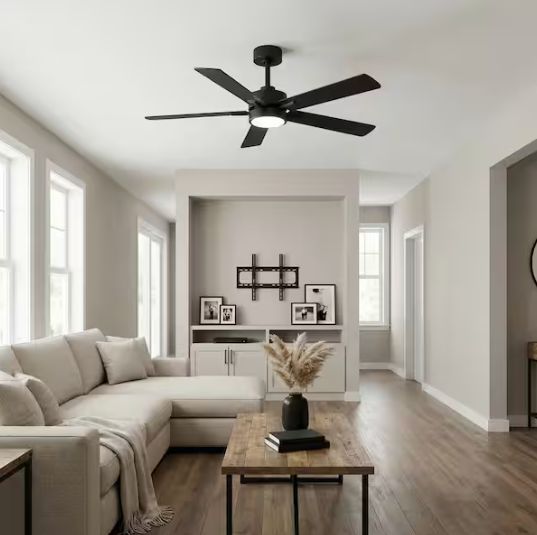 Breezary Propeller 52" Indoor Black Ceiling Fan