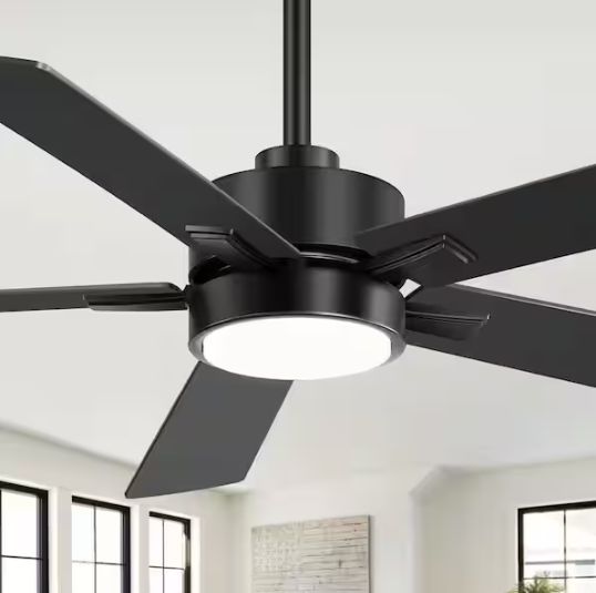 Breezary Propeller 52" Indoor Black Ceiling Fan