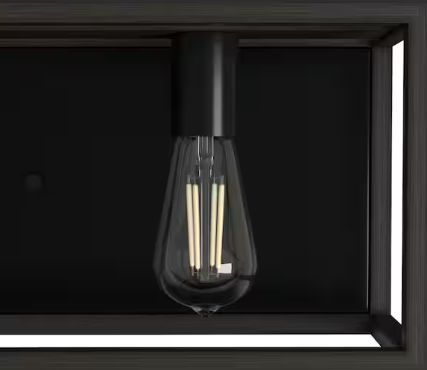 Squire Manor 33" 4-Light Matte Black Vanity Light