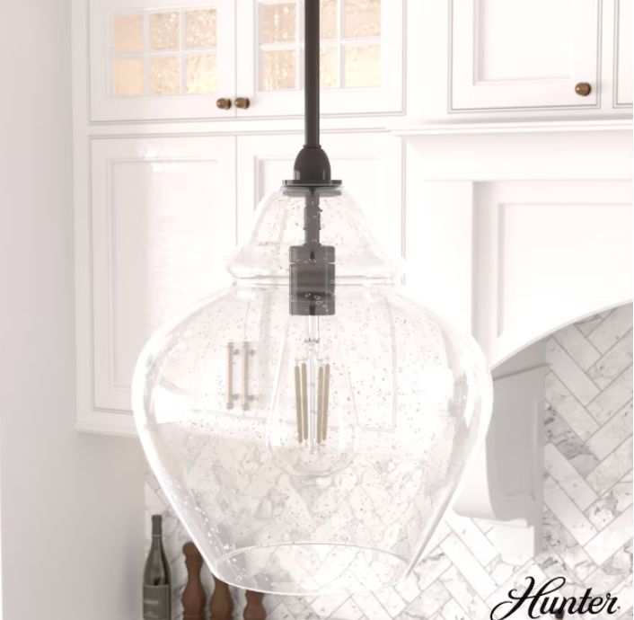 Dunshire 1-Light Noble Bronze Medium Hanging Pendant Light