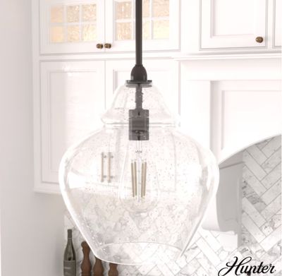 Dunshire 1-Light Noble Bronze Medium Hanging Pendant Light