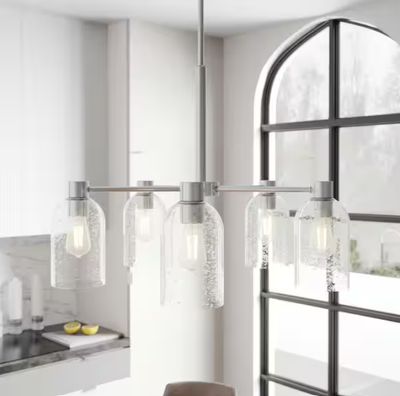 Lochemeade 5 Light Brushed Nickel Chandelier