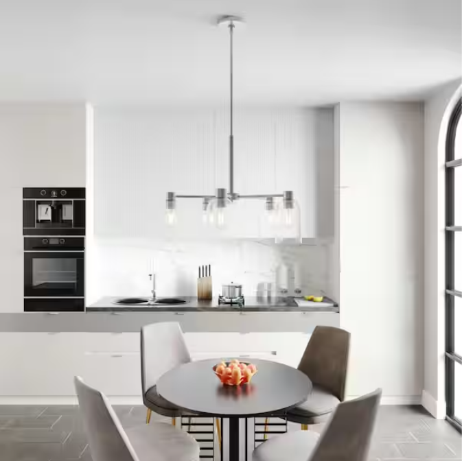 Lochemeade 5 Light Brushed Nickel Chandelier