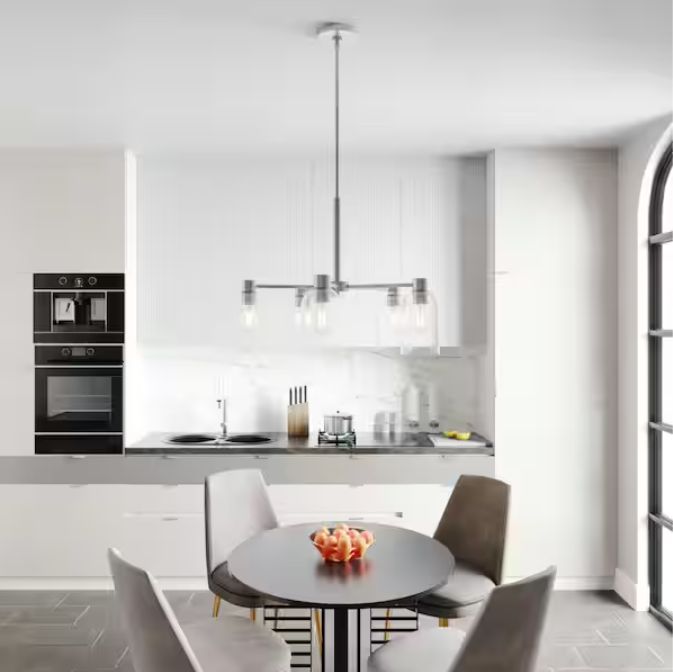 Lochemeade 5 Light Brushed Nickel Chandelier