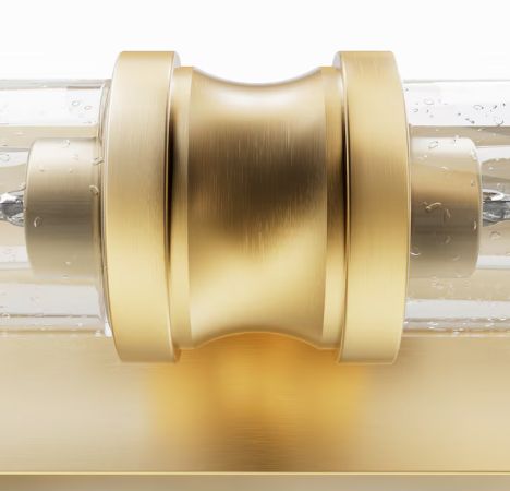 Lenlock 22" 2-Light Satin Gold Modern Bathroom Vanity Light Bar