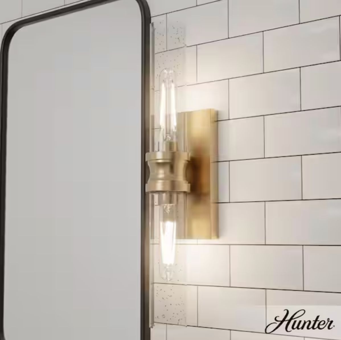 Lenlock 22" 2-Light Satin Gold Modern Bathroom Vanity Light Bar