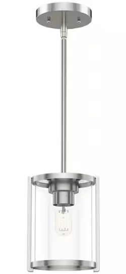Astwood 1-Light Brushed Nickel Mini Pendant
