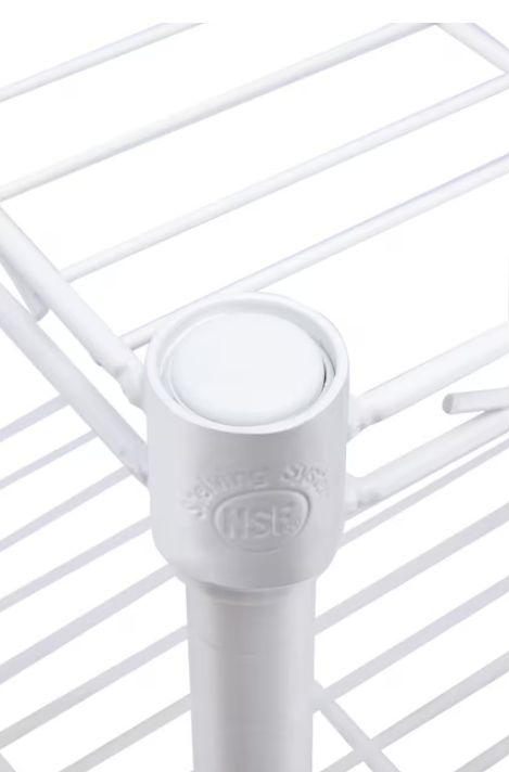 Style Selections 47.7-in W x 18-in D x 72-in H 5 -Tier White Metal Wire Utility Shelving Unit