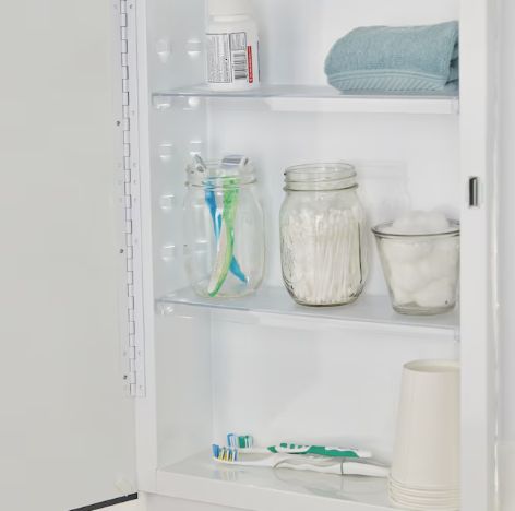 16" x 26" Surface/Recessed Mount Frameless Mirrored Medicine Cabinet