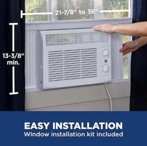 GE Small Room Window Air Conditioner (115 Volt, 5050 BTU)