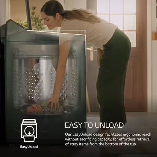 5.3 cu. ft. SMART Top Load Washer in Alpine White with Agitator, Easy Unload and TurboWash3D Technology