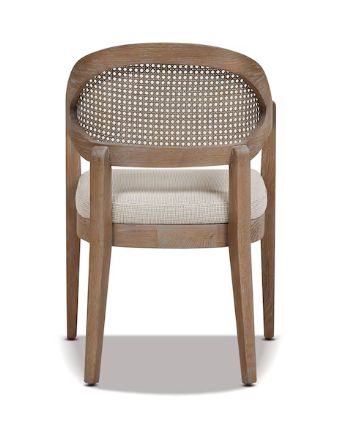 Jennifer Taylor Home Americana Traditional Woven Upholstered Dining Arm Chair