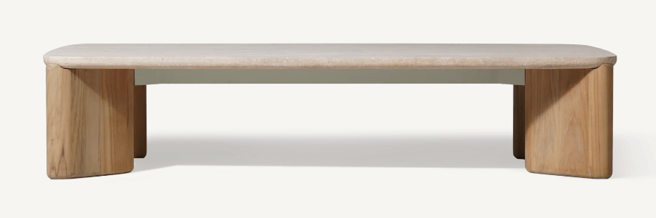 Chloe Teak Rectangle Coffee Table