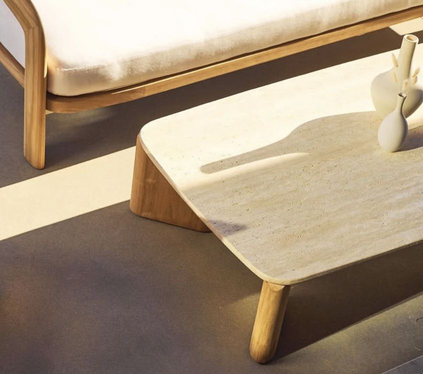 Chloe Teak Rectangle Coffee Table