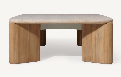Chloe Teak Rectangle Coffee Table