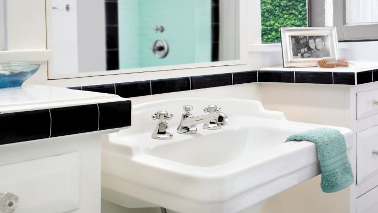 Satin Nickel Widespread Faucet