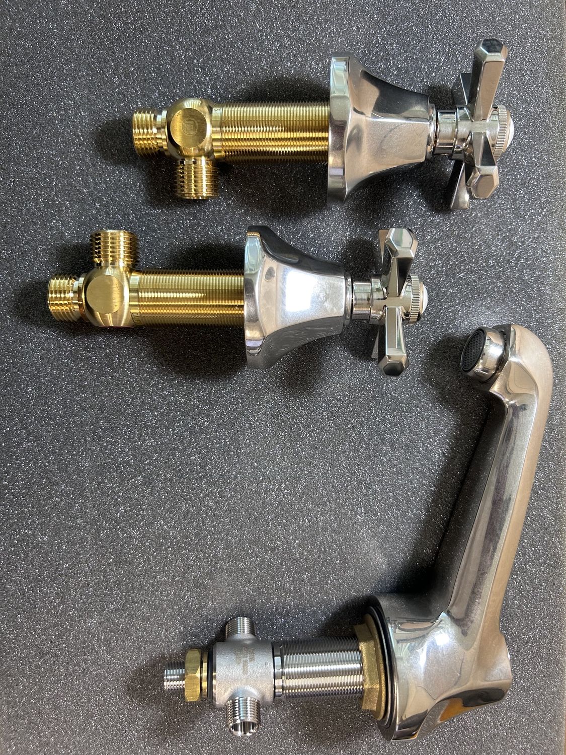Satin Nickel Widespread Faucet 1702-SN