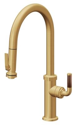 Descanso Pull-Down Kitchen Faucet with Squeeze Sprayer - High Arc Spout