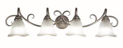 Bella Transitional Style 4-Light Bathroom Light