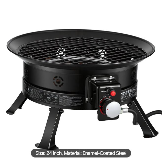 24 Inch Propane Fire Pit