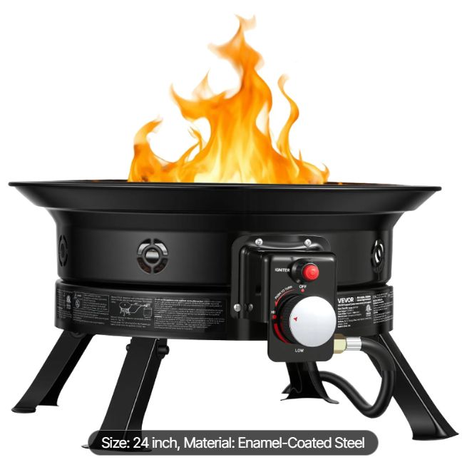 24 Inch Propane Fire Pit