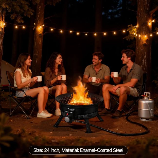 24 Inch Propane Fire Pit