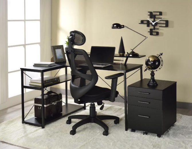 Debro Black Writing Desk