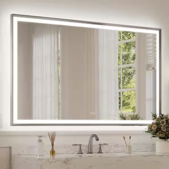 Morden LED Bathroom Vanity Mirror with Beveled Frame