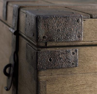 Restoration Hardware Heirloom Silver-Chest Coffee Table