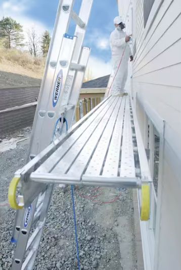24 ft. Aluminum Extension Ladder (23 ft. Reach Height) with 250 lb. Load Capacity Type l Duty Rating