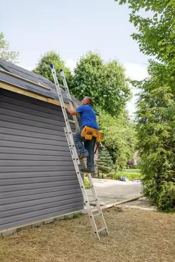 24 ft. Aluminum Extension Ladder (23 ft. Reach Height) with 250 lb. Load Capacity Type l Duty Rating