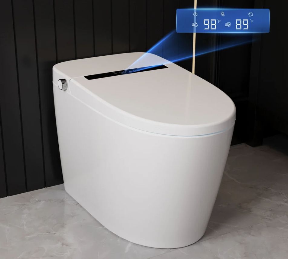 Smart   Bidet   Toilet   with   Micro-Bubble   Wash,   LED   Display