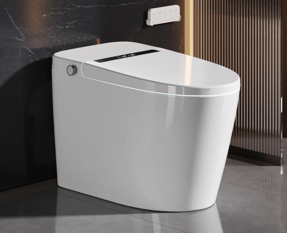 Smart   Bidet   Toilet   with   Micro-Bubble   Wash,   LED   Display