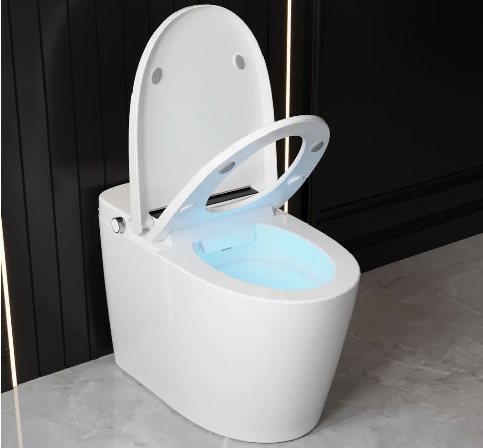Smart   Bidet   Toilet   with   Micro-Bubble   Wash,   LED   Display