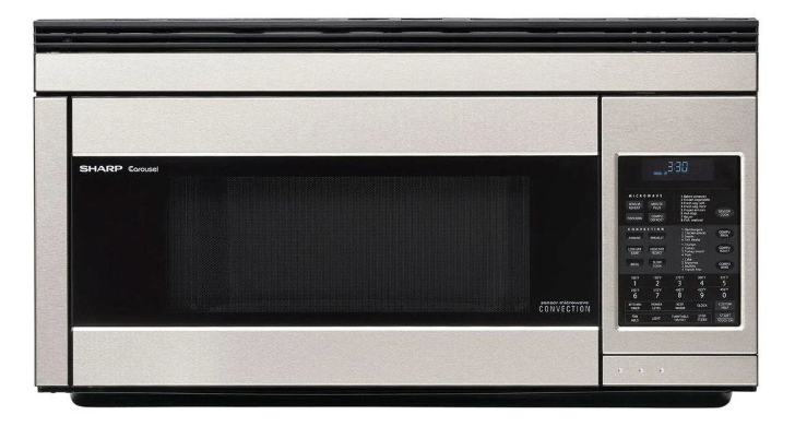 1.1 cu. ft. 850W Sharp Stainless Steel Over-the-Range Convection Microwave Oven