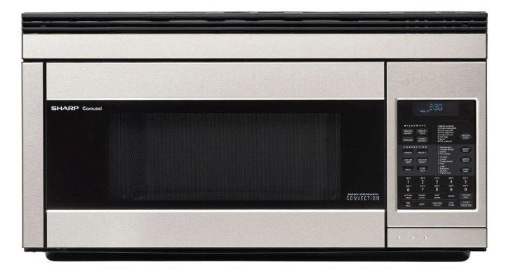 1.1 cu. ft. 850W Sharp Stainless Steel Over-the-Range Convection Microwave Oven