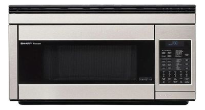 1.1 cu. ft. 850W Sharp Stainless Steel Over-the-Range Convection Microwave Oven
