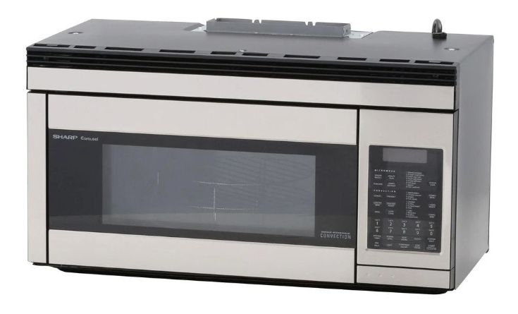 1.1 cu. ft. 850W Sharp Stainless Steel Over-the-Range Convection Microwave Oven